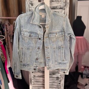 Saltwater LUXE Denim Jacket with Silver Studs